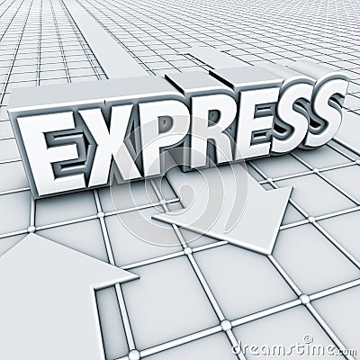 Logo express Stock Photo