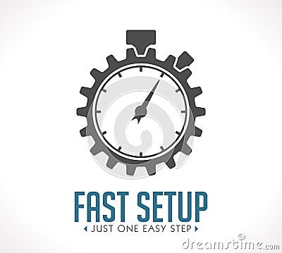 Logo - fast setup Vector Illustration