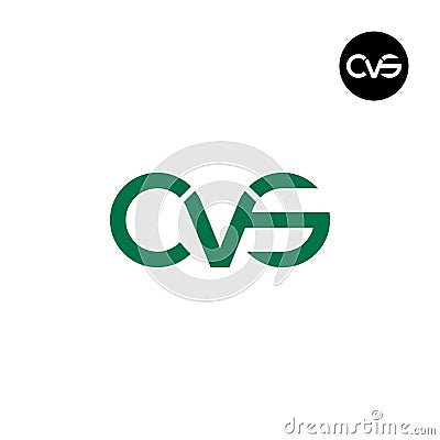 Letter CVS Monogram Logo Design Vector Illustration