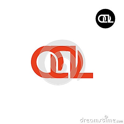 Letter ODL Monogram Logo Design Vector Illustration