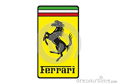 Logo Ferrari Editorial Stock Photo