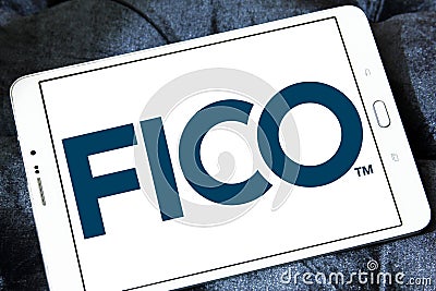 FICO data analytics company logo Editorial Stock Photo