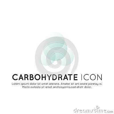 Logo of food supplements, ingredients and vitaments and elements for bio package labels - Carbohydrate Stock Photo