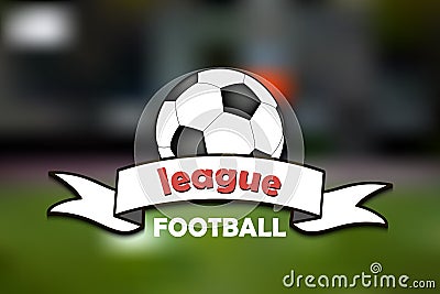 Logo football league Vector Illustration