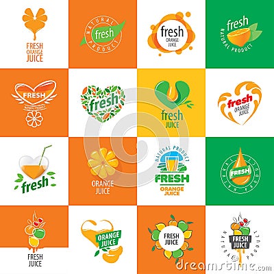 Logo of fresh juice Vector Illustration