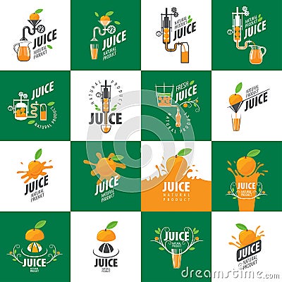 Logo of fresh juice Vector Illustration