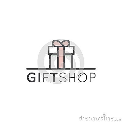 Logo for Gift Shop or Event Company Stock Photo