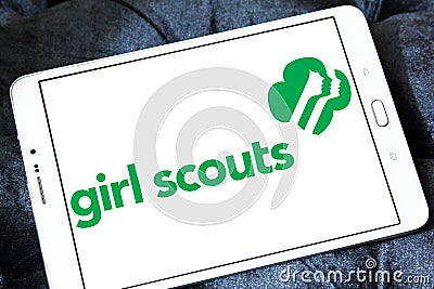 Girl Scouts of the USA logo Editorial Stock Photo