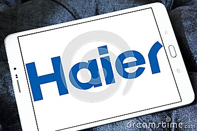 Haier Group Corporation logo Editorial Stock Photo