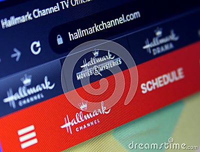 Hallmark Channel tv logo Editorial Stock Photo