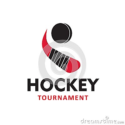 Logo hockey league. Tournament logo Vector Illustration