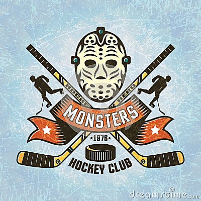 Logo for hockey team Vector Illustration