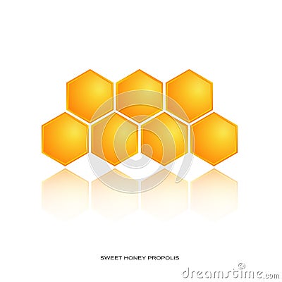 Logo honey bee Vector Illustration
