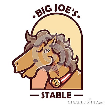 Logo of a horse stable Vector Illustration