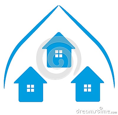 Logo Houses icon Stock Photo