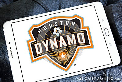 Houston Dynamo soccer club logo Editorial Stock Photo