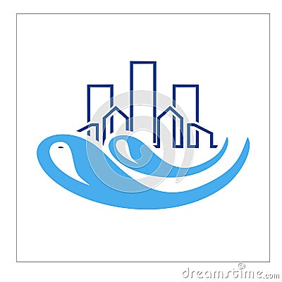 Logo, icon and for Cleaning And Maintenance Stock Photo