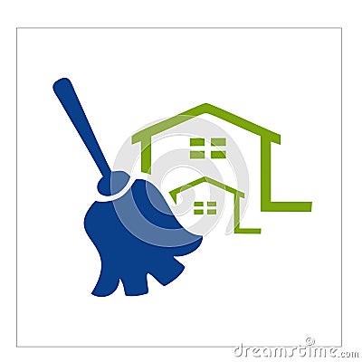 Logo, icon and for Cleaning And Maintenance Vector Illustration