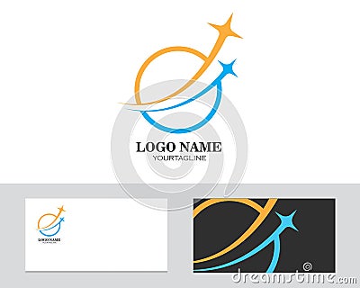 logo,icon company card fast star vector illustration Vector Illustration