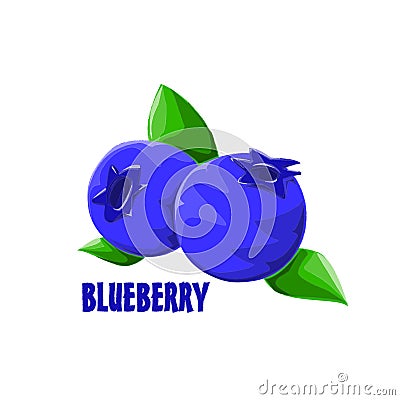 Logo icon design Blueberry farm Vector Illustration