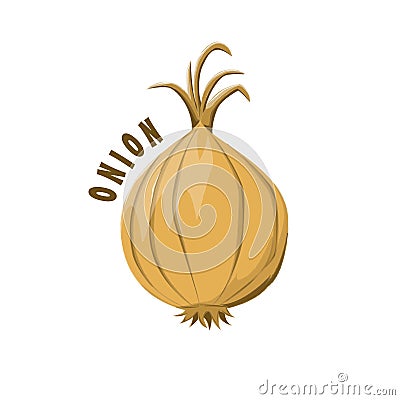 Logo icon design onion farm Vector Illustration