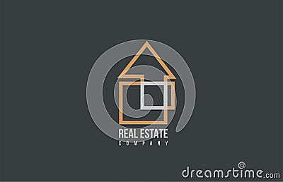 real estate house business logo icon design Vector Illustration