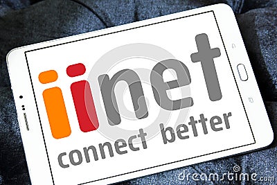 IiNet telecom company logo Editorial Stock Photo
