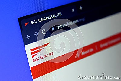 Fast Retailing retail company Editorial Stock Photo