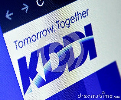 KDDI Telecommunications company Editorial Stock Photo