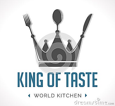 Logo - king of taste Vector Illustration