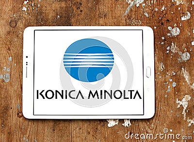 Konica Minolta technology company logo Editorial Stock Photo