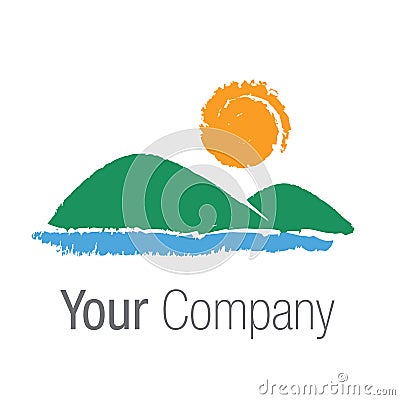 Logo landscape Vector Illustration