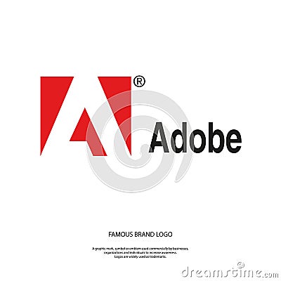 Logo of a large international company Adobe Vector Illustration