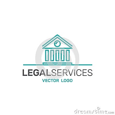 Logo of Legal Law Services, Investigation, Justice Authority Stock Photo