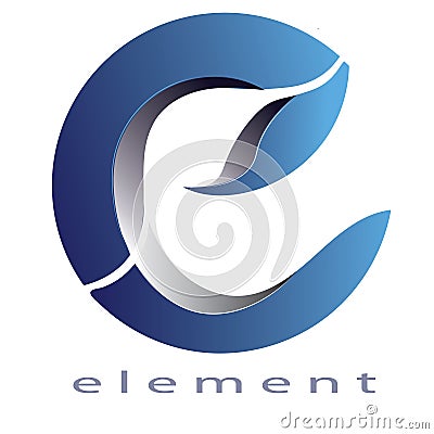 Logo Letter e `element` Editable EPS File Vector Illustration