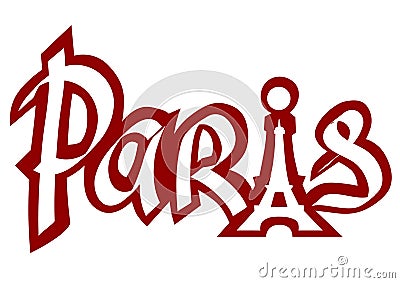 Logo of Paris one Vector Illustration