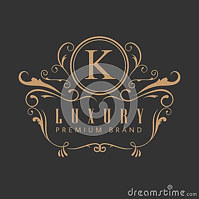 Logo luxury elegant design vintage label vector illustration Vector Illustration