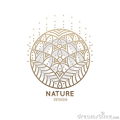 Logo mandala Vector Illustration