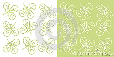 tree leaves seamless pattern sketch. abstract vector illustration. vector leaves pattern. Vector Illustration