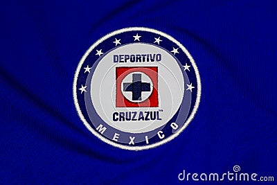 Logo of mexican football club Cruz Azul Editorial Stock Photo