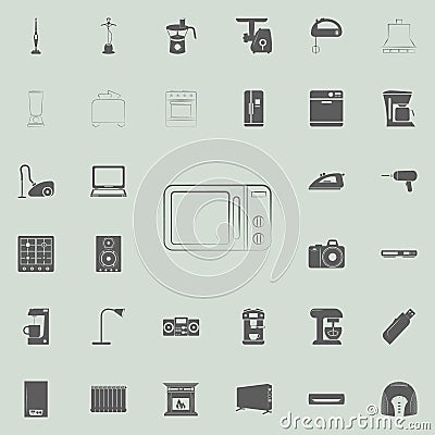 logo microwave oven icon. Electro icons universal set for web and mobile Stock Photo