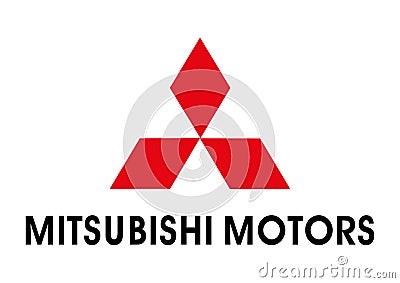 Logo Mitsubishi Motors Editorial Stock Photo
