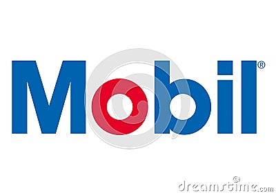 Logo Mobil Editorial Stock Photo