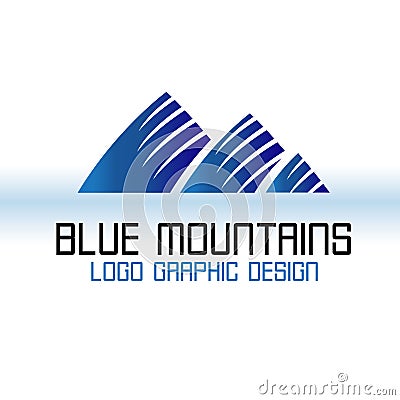 Logo mountains icon logotype vector Vector Illustration