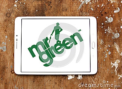 Mr Green company logo Editorial Stock Photo