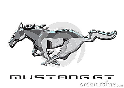 Logo Mustang Editorial Stock Photo