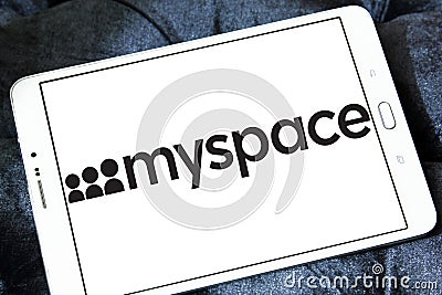 Myspace social networking website logo Editorial Stock Photo