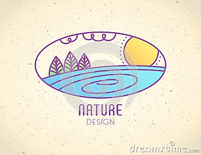 Logo nature Vector Illustration