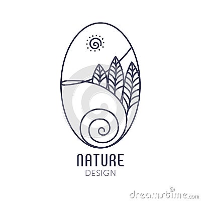 Logo nature Vector Illustration