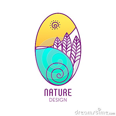 Logo nature Vector Illustration